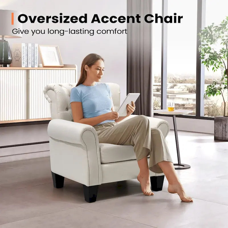 Modern Accent Chair Club Armchair for Living Room
