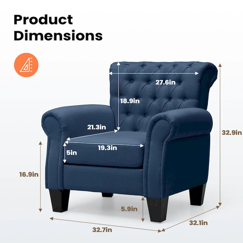 Modern Accent Chair Club Armchair for Living Room