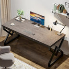 63-in Large Executive Desk, Home Office Computer Desk