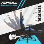 Gaming Chair with Footrest - Ergonomic Desk Chair