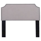 Morden Full/Queen Nailhead Upholstered Fabric Headboard