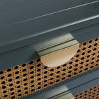 Nightstands with 2 drawers, rattan nightstands, drawers and shelves
