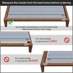 0.75 Vertical Standard Mattress Support Wooden Slats with Cover.