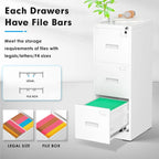 3 Drawer Metal Locking File Cabinet for Home Office
