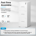 3 Drawer Metal Locking File Cabinet for Home Office