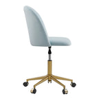 Velvet Curved Swivel Desk Chair