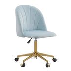 Velvet Curved Swivel Desk Chair