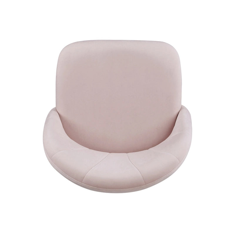 Velvet Curved Swivel Desk Chair
