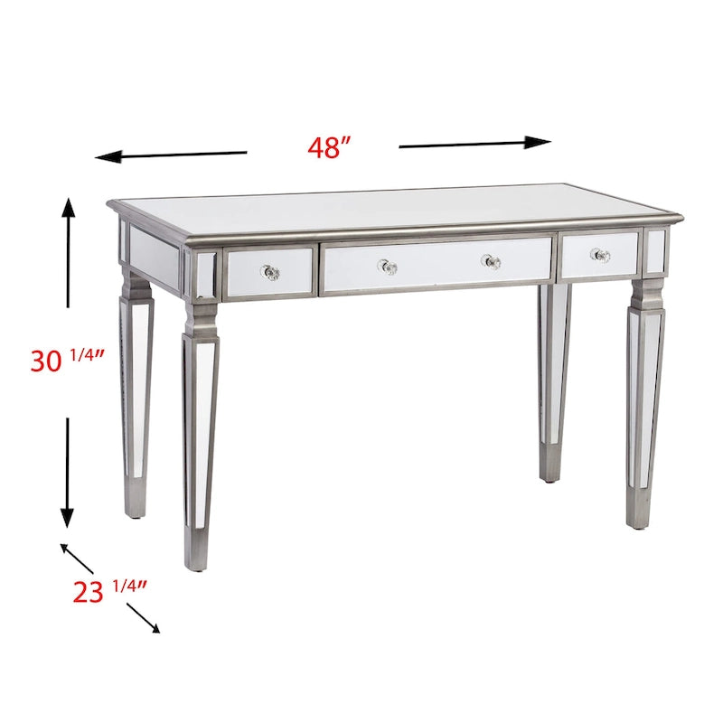 Wheaton Glam Mirror Writing Desk