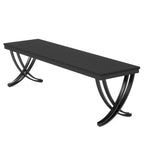 78.74 Extra Long Double Computer Desk with Unique Metal Legs for Home Office