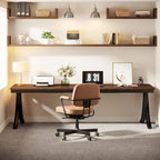 78.74 Extra Long Double Computer Desk with Unique Metal Legs for Home Office