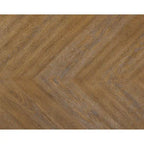 French Country Dining Table, Antique White and Weathered Oak Finish