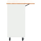 Large Kitchen Island Cart with an Adjustable Shelf and 2 Drawers