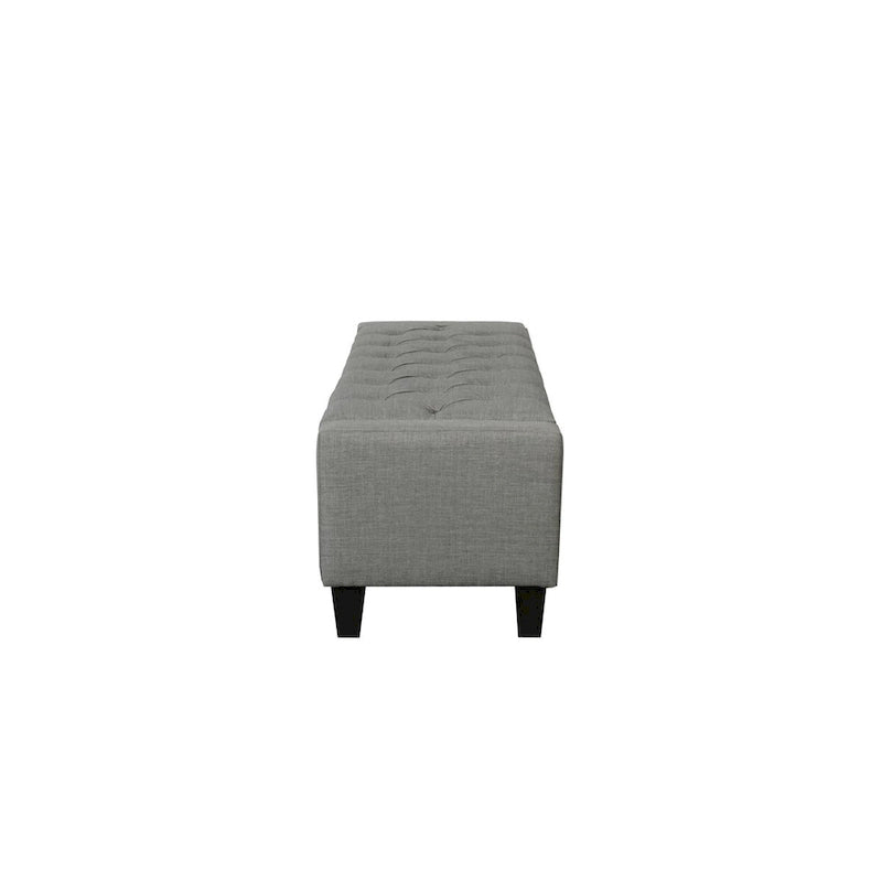 Fabric Button Tufted Storage Bench