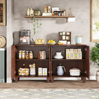55 Sideboard Buffet Cabinet with Adjustable Shelving for Kitchen Dining Room