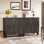 55 Sideboard Buffet Cabinet with Adjustable Shelving for Kitchen Dining Room
