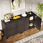 55 Sideboard Buffet Cabinet with Adjustable Shelving for Kitchen Dining Room