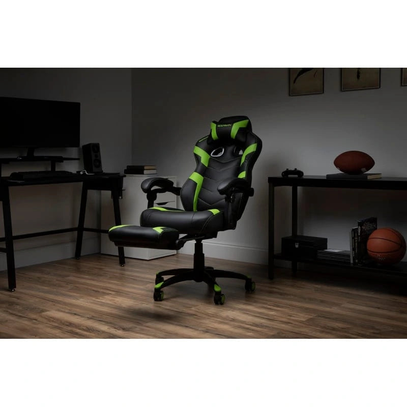 110 Pro Gaming Chair - Gaming Chair with Footrest, Ergonomic Computer Desk Chair
