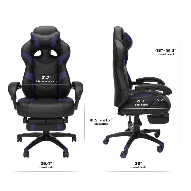 110 Pro Gaming Chair - Gaming Chair with Footrest, Ergonomic Computer Desk Chair