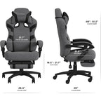 Gaming Chair - Gaming Chair with Footrest, Ergonomic Computer Desk Chair