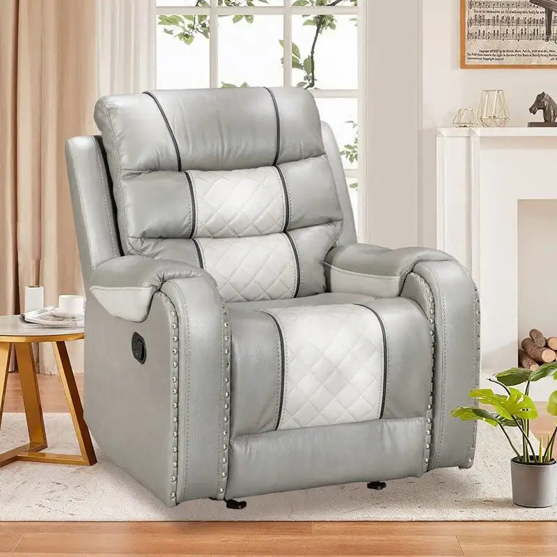 Big Size Faux Leather Recliner Chair for Living Room