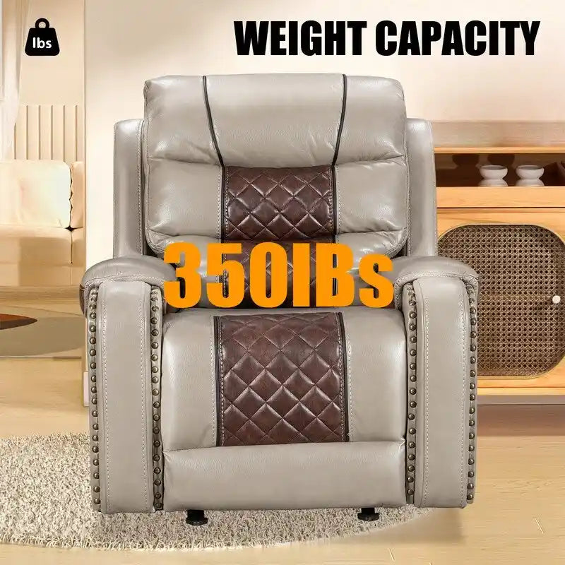 Big Size Faux Leather Recliner Chair for Living Room