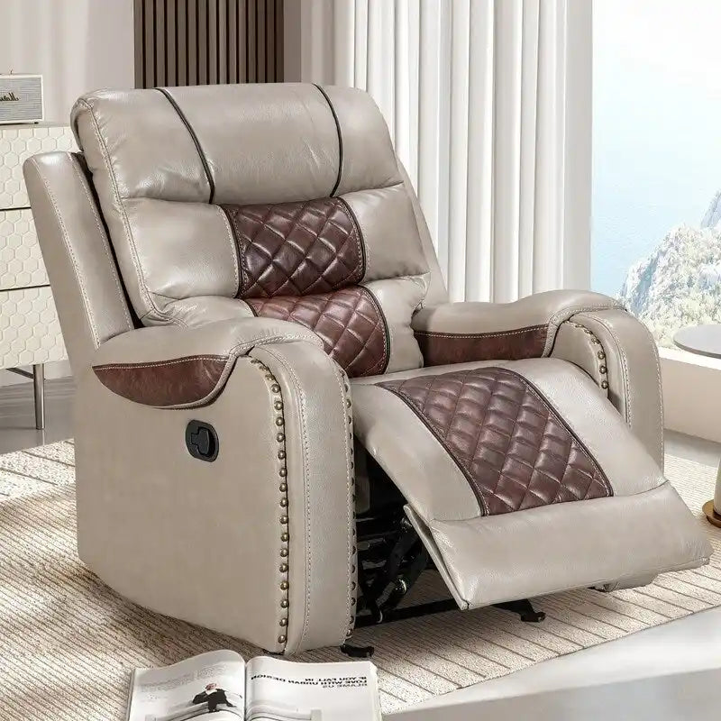 Big Size Faux Leather Recliner Chair for Living Room