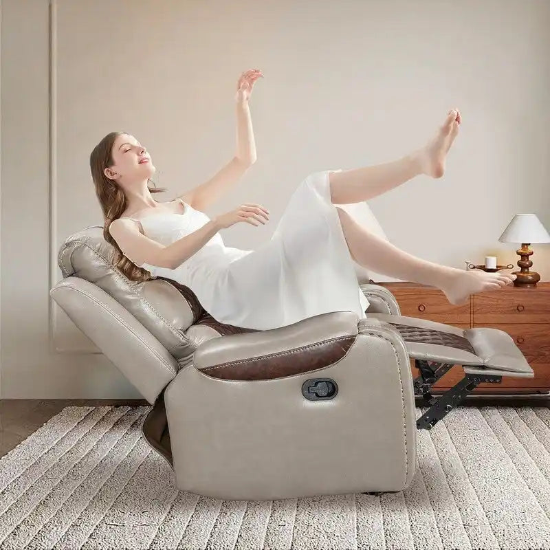 Big Size Faux Leather Recliner Chair for Living Room