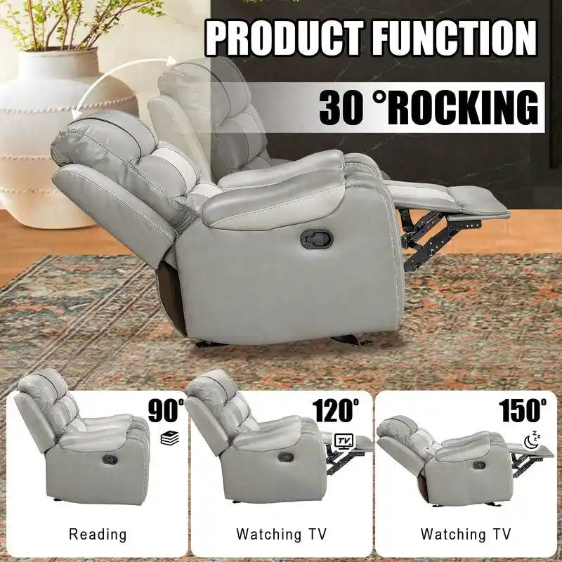 Big Size Faux Leather Recliner Chair for Living Room