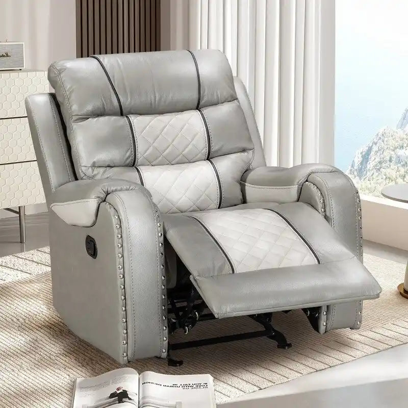 Big Size Faux Leather Recliner Chair for Living Room