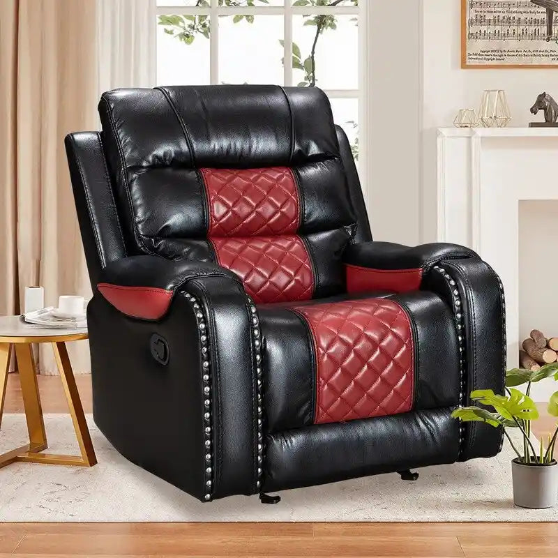 Big Size Faux Leather Recliner Chair for Living Room
