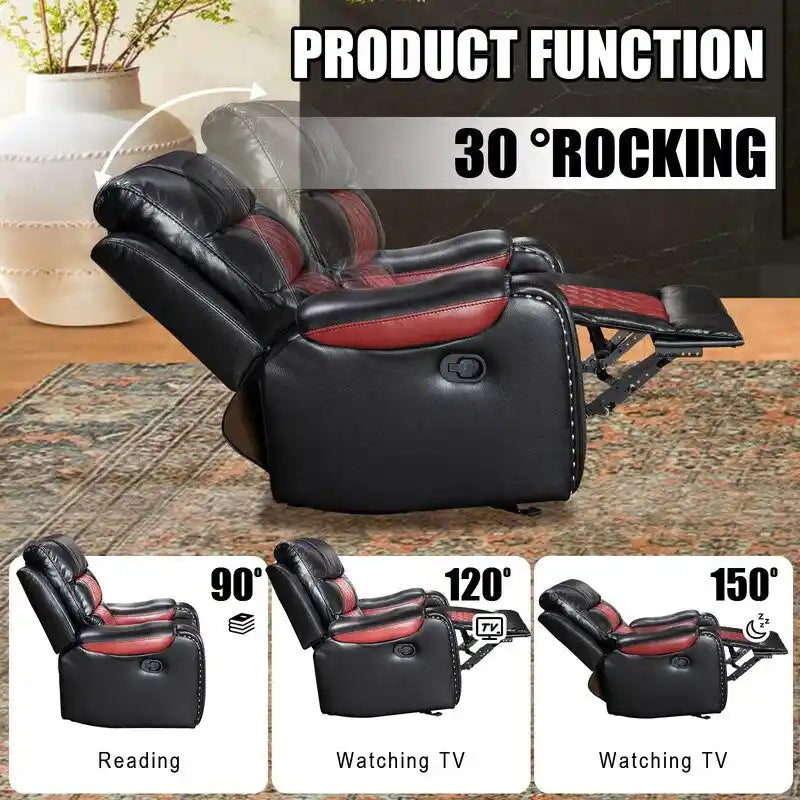 Big Size Faux Leather Recliner Chair for Living Room