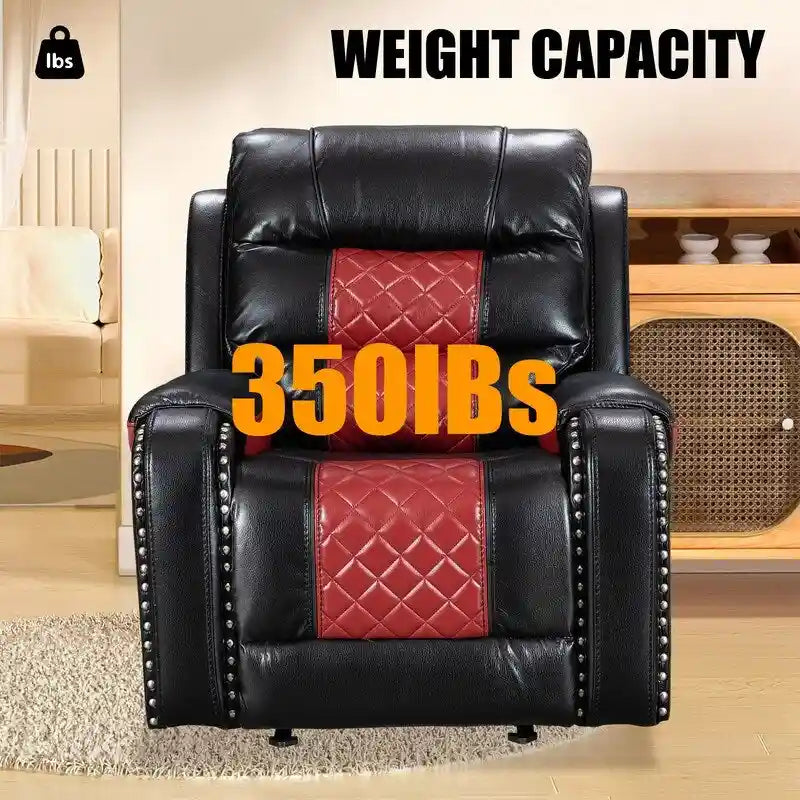 Big Size Faux Leather Recliner Chair for Living Room