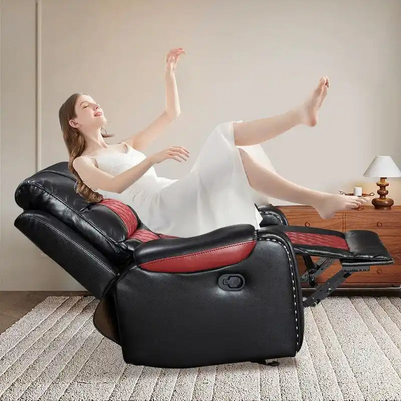 Big Size Faux Leather Recliner Chair for Living Room