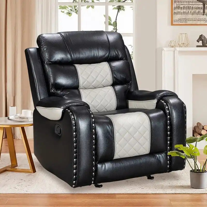 Big Size Faux Leather Recliner Chair for Living Room